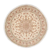 Persisk matta - Tabriz - Royal runt  - 146 x 146 cm - beige