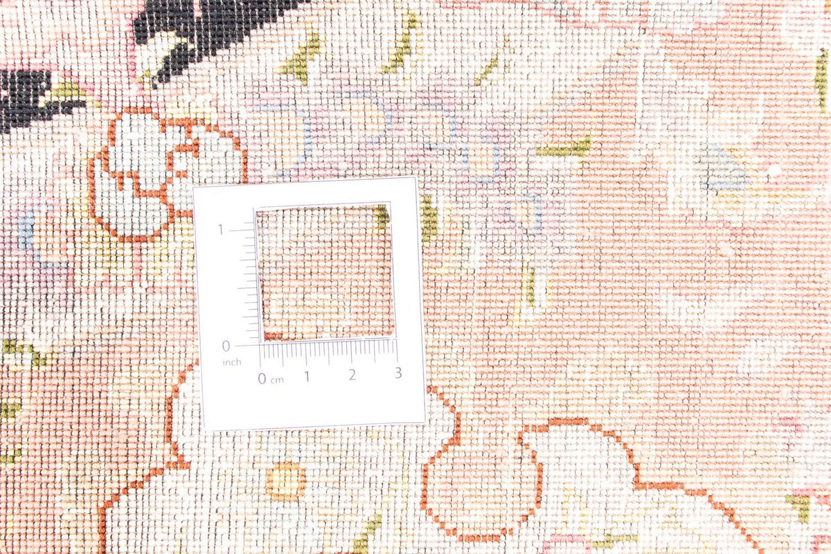 Persisk matta - Tabriz - Royal runt  - 153 x 153 cm - mörkblå