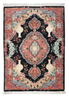 Tabriz - 50 Raj Mattan 65x92cm - Persisk matta - Rektangulär / Mörkblå / 65 x 92 cm Rektangulär