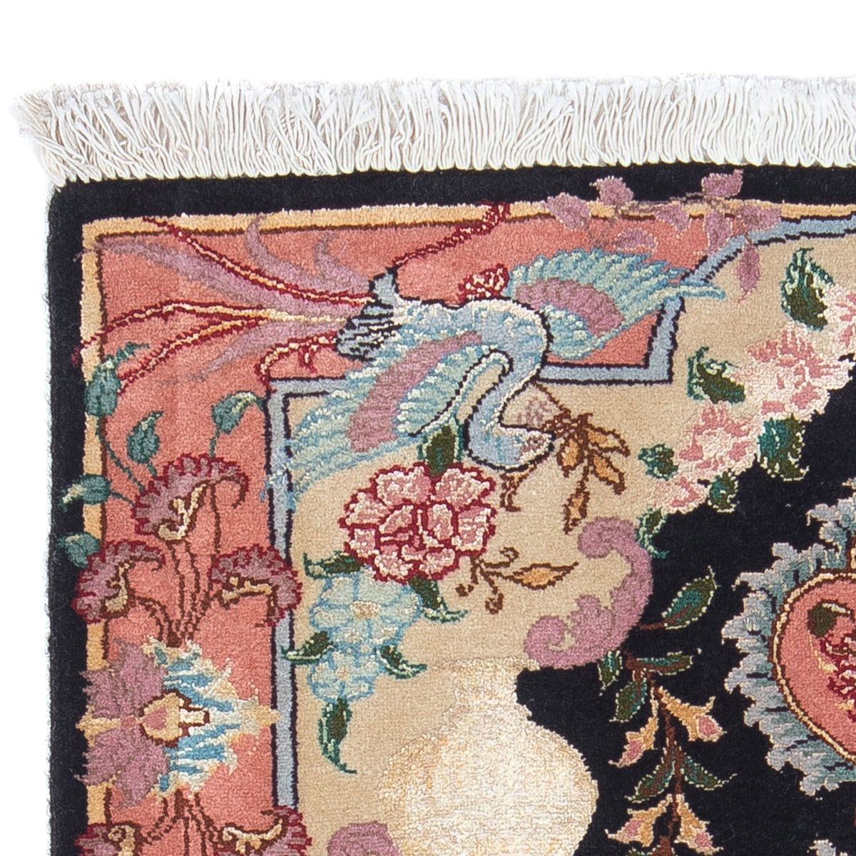 Persisk matta - Tabriz - Royal - 92 x 65 cm - mörkblå