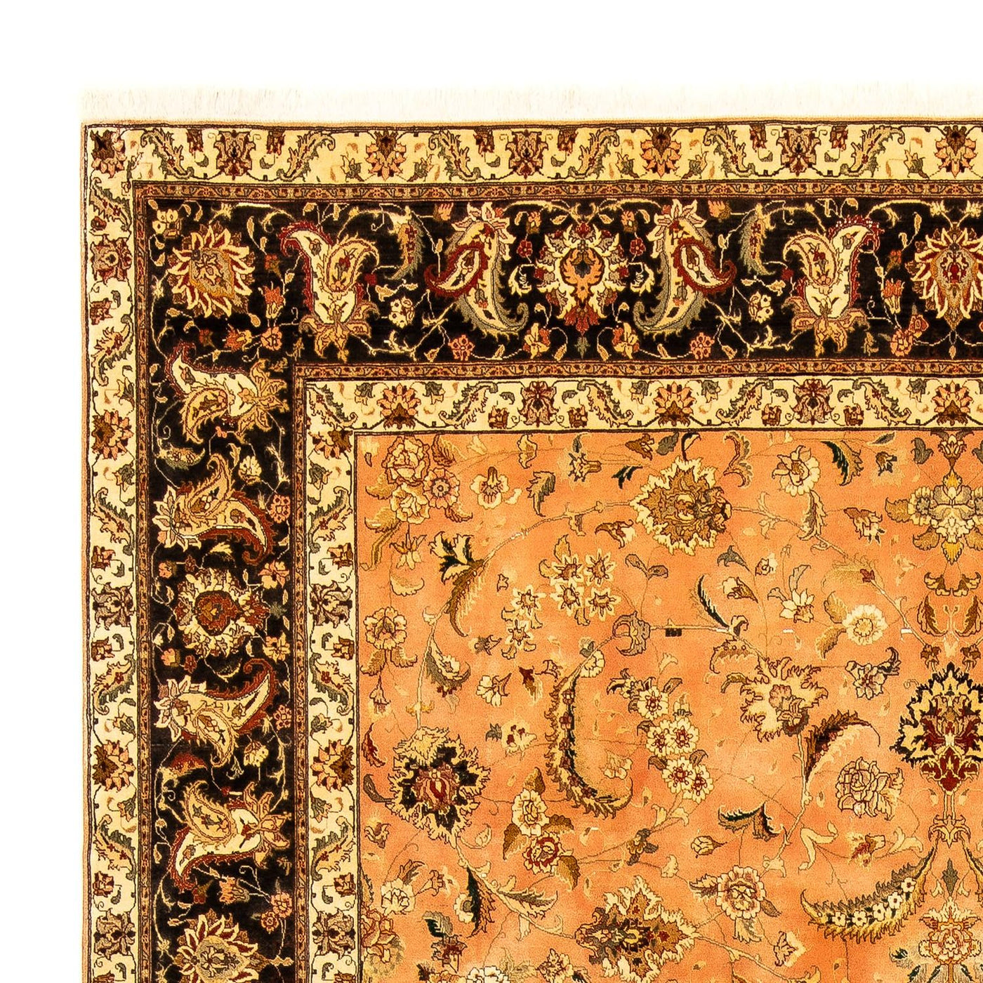 Persisk matta - Tabriz - Royal - 346 x 255 cm - ljusbrun