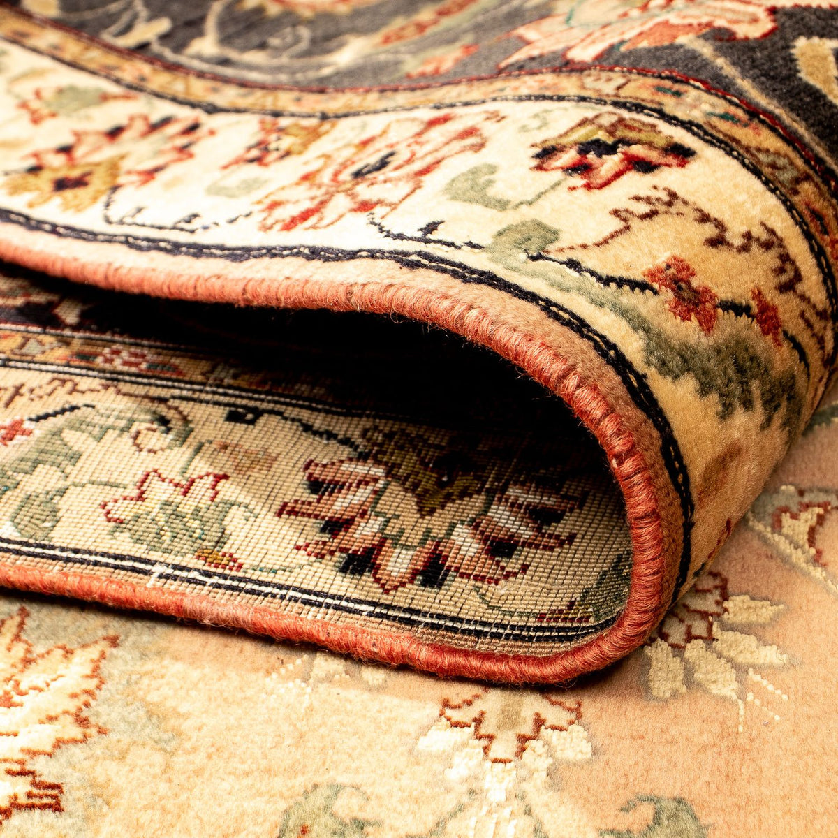 Persisk matta - Tabriz - Royal - 346 x 255 cm - ljusbrun