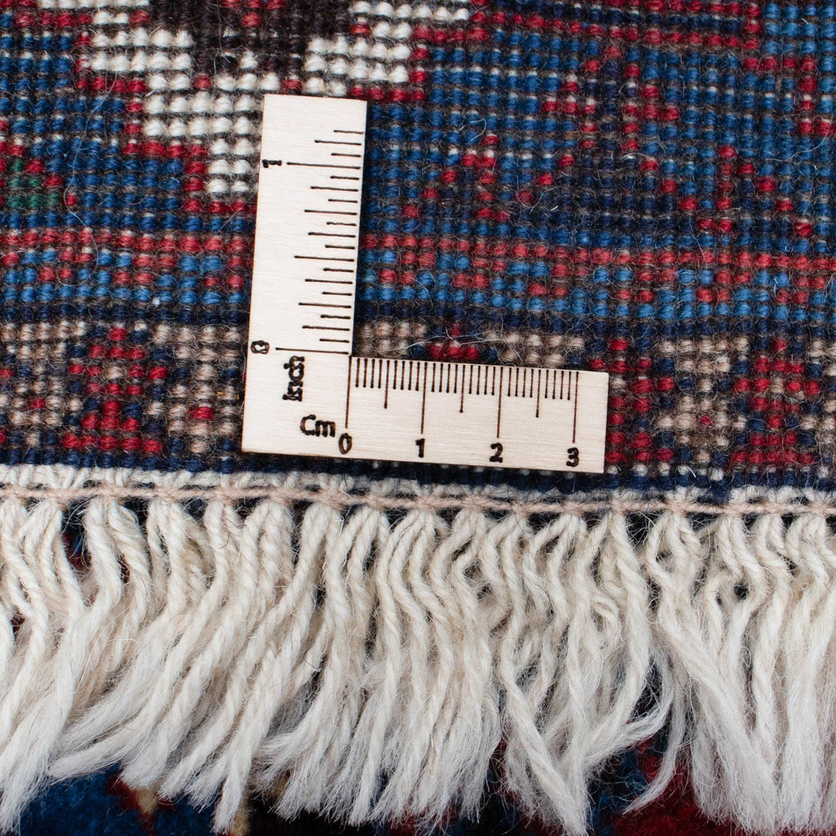 Persisk matta - Nomadic - 140 x 100 cm - mörkröd