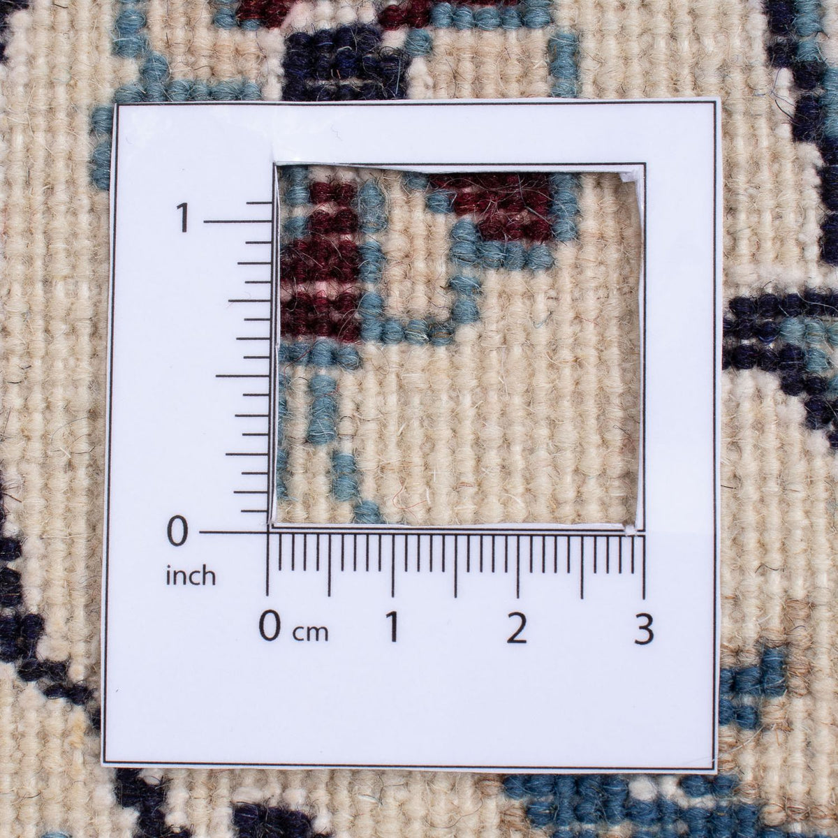 Persisk matta - Nain kvadrat  - 200 x 196 cm - mörkblå