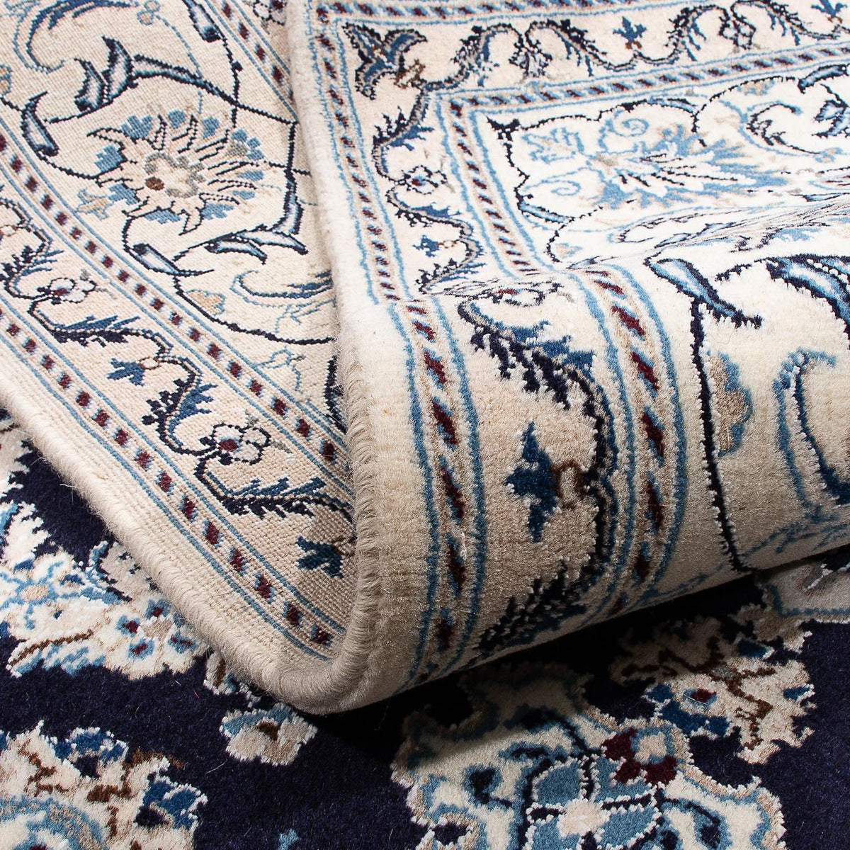 Persisk matta - Nain - 250 x 194 cm - mörkblå