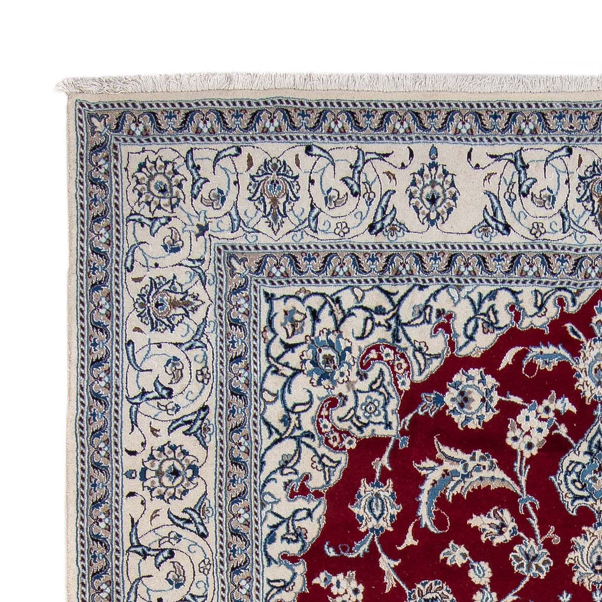 Persisk matta - Nain - 318 x 246 cm - mörkröd