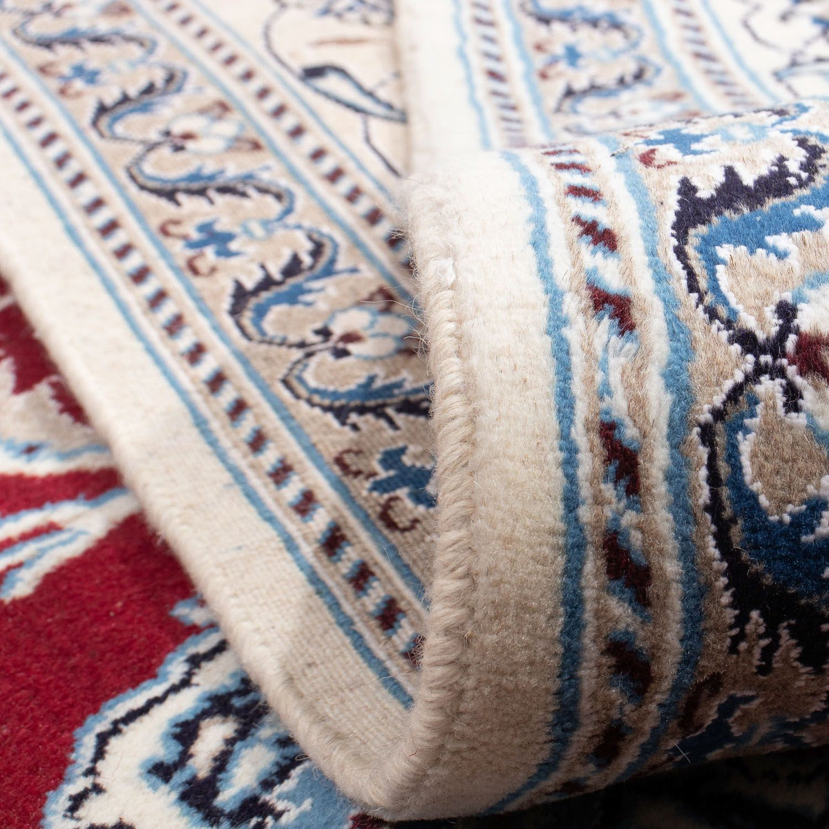 Persisk matta - Nain - 318 x 246 cm - mörkröd