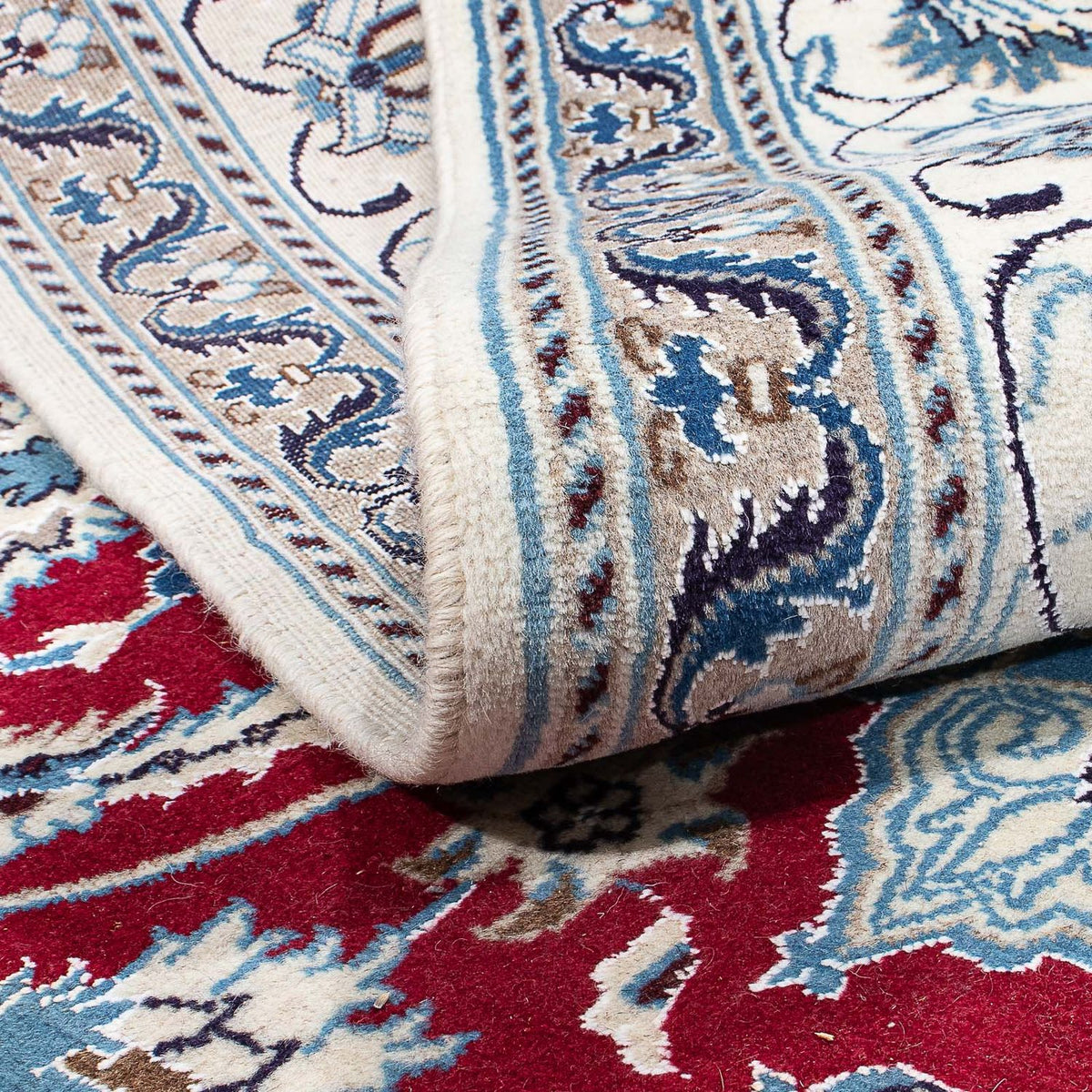 Persisk matta - Nain - 298 x 193 cm - mörkröd