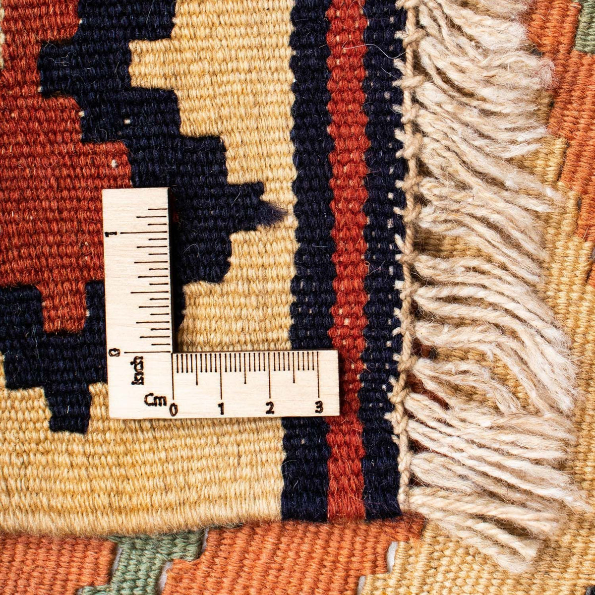 Kelim Carpet - orientalisk matta - 207 x 148 cm - ljusbrun