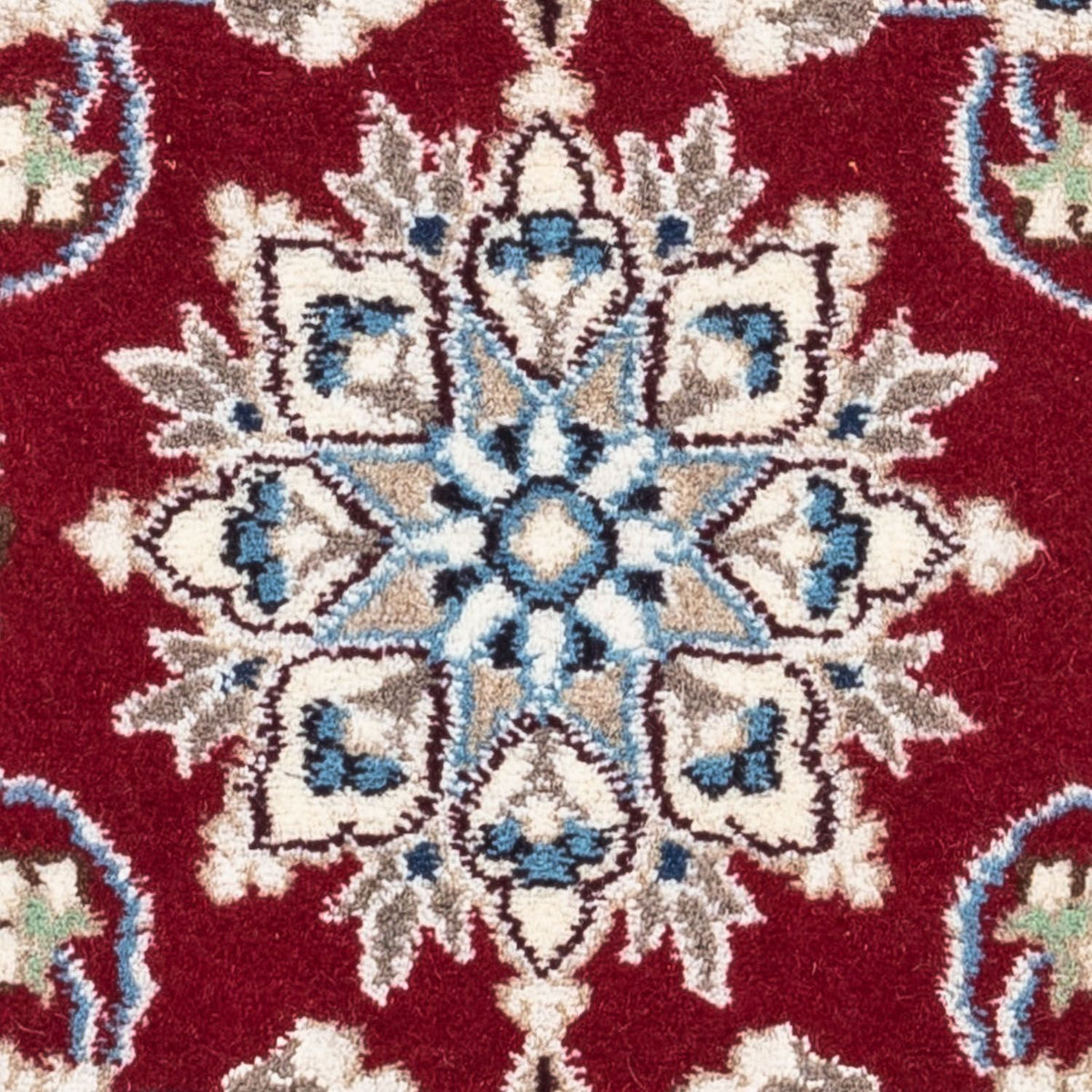 Persisk matta - Nain - 90 x 60 cm - mörkröd