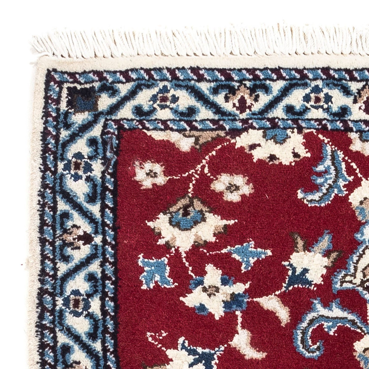 Persisk matta - Nain - 90 x 60 cm - mörkröd