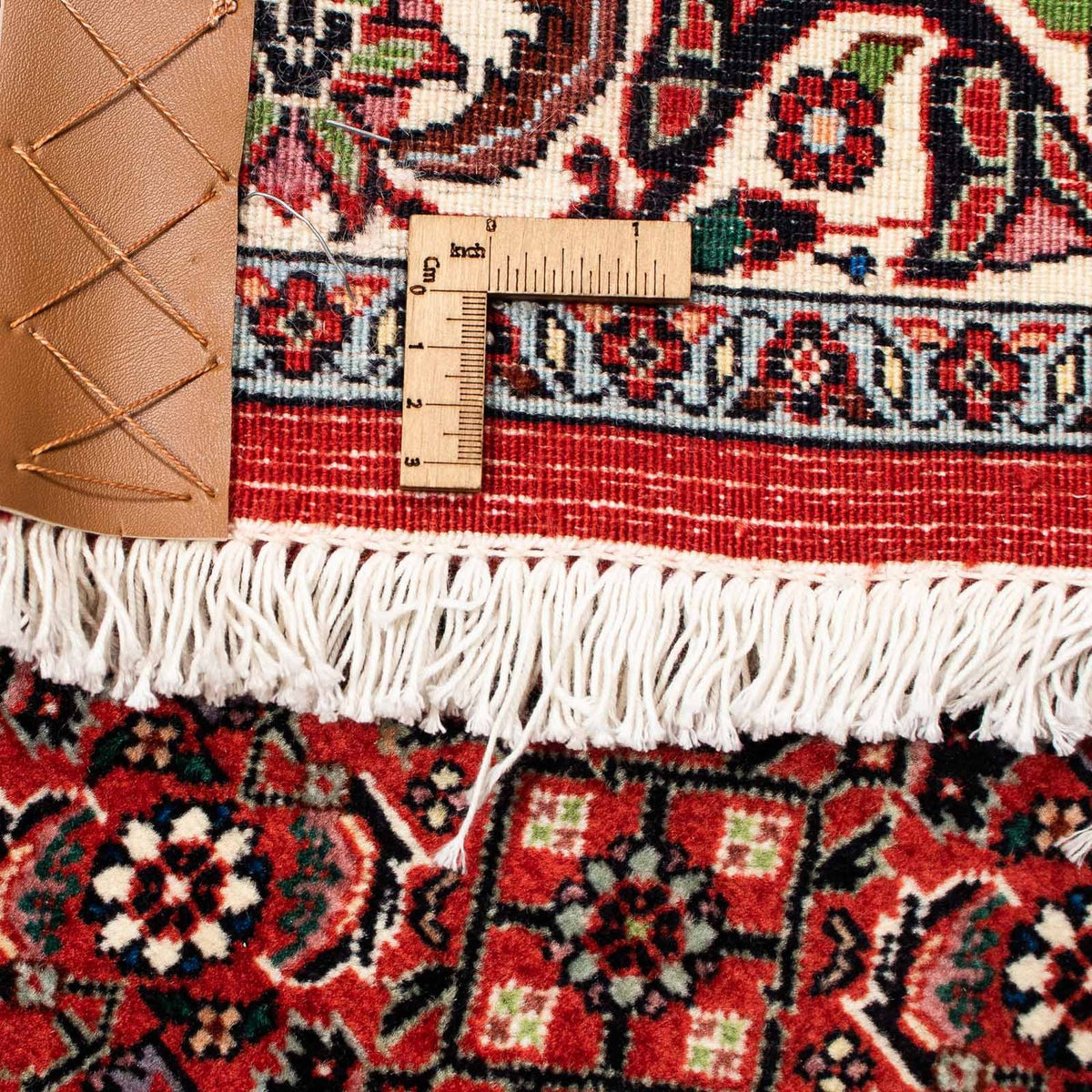 Persisk matta - Bijar - 403 x 298 cm - mörkröd