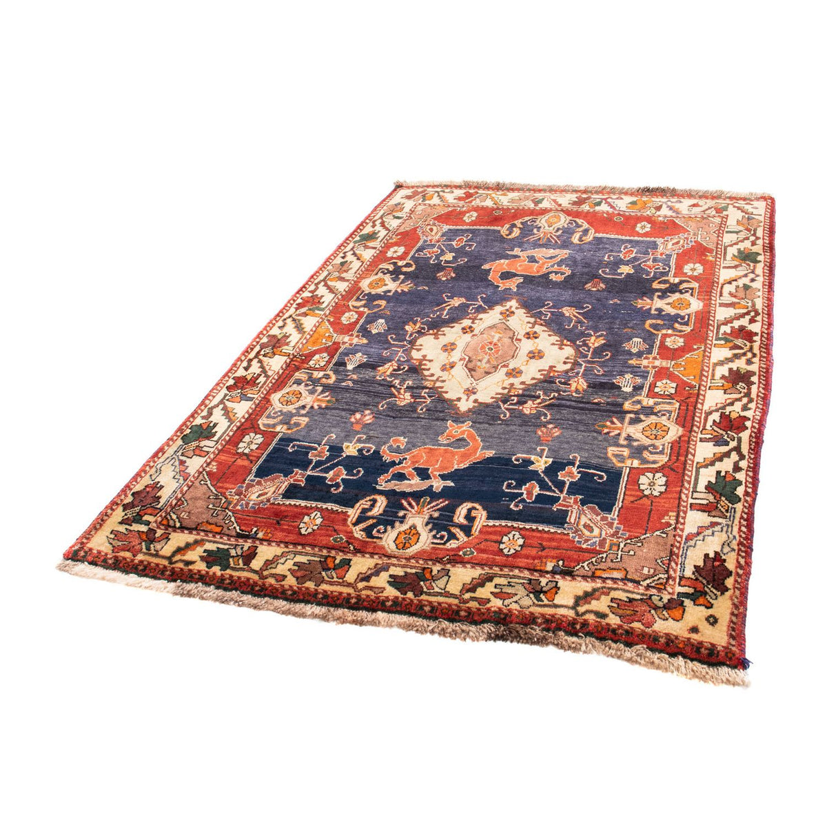 Persisk matta - Nomadic - 170 x 117 cm - mörkblå