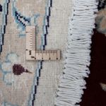 Persisk matta - Nain runt  - 245 x 245 cm - mörkröd