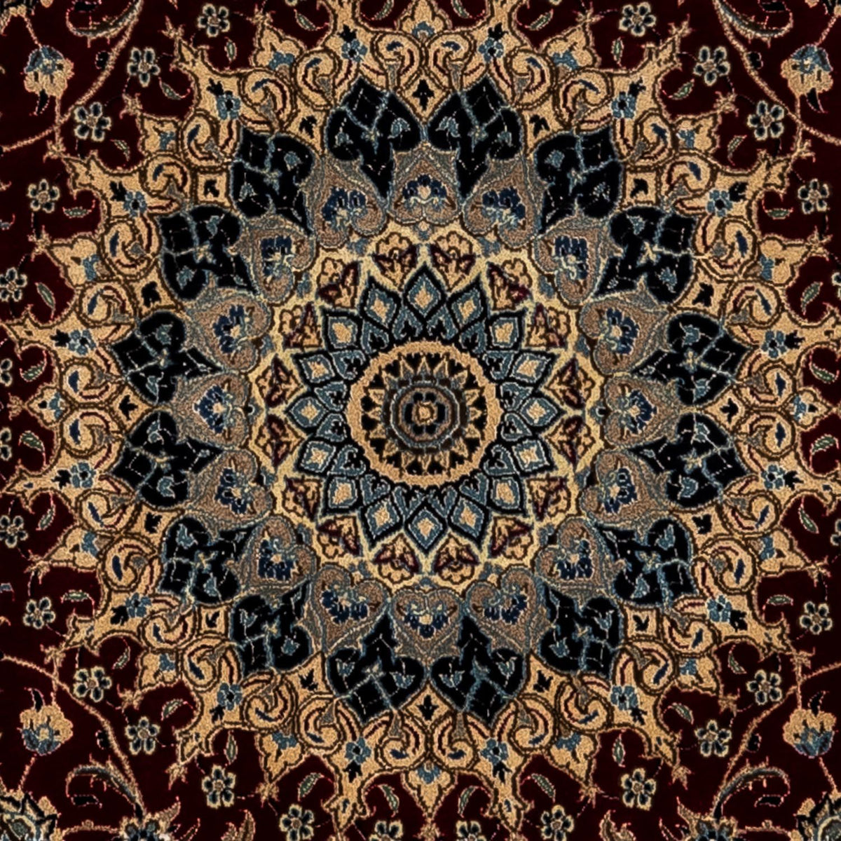 Persisk matta - Nain - Royal - 344 x 248 cm - svart