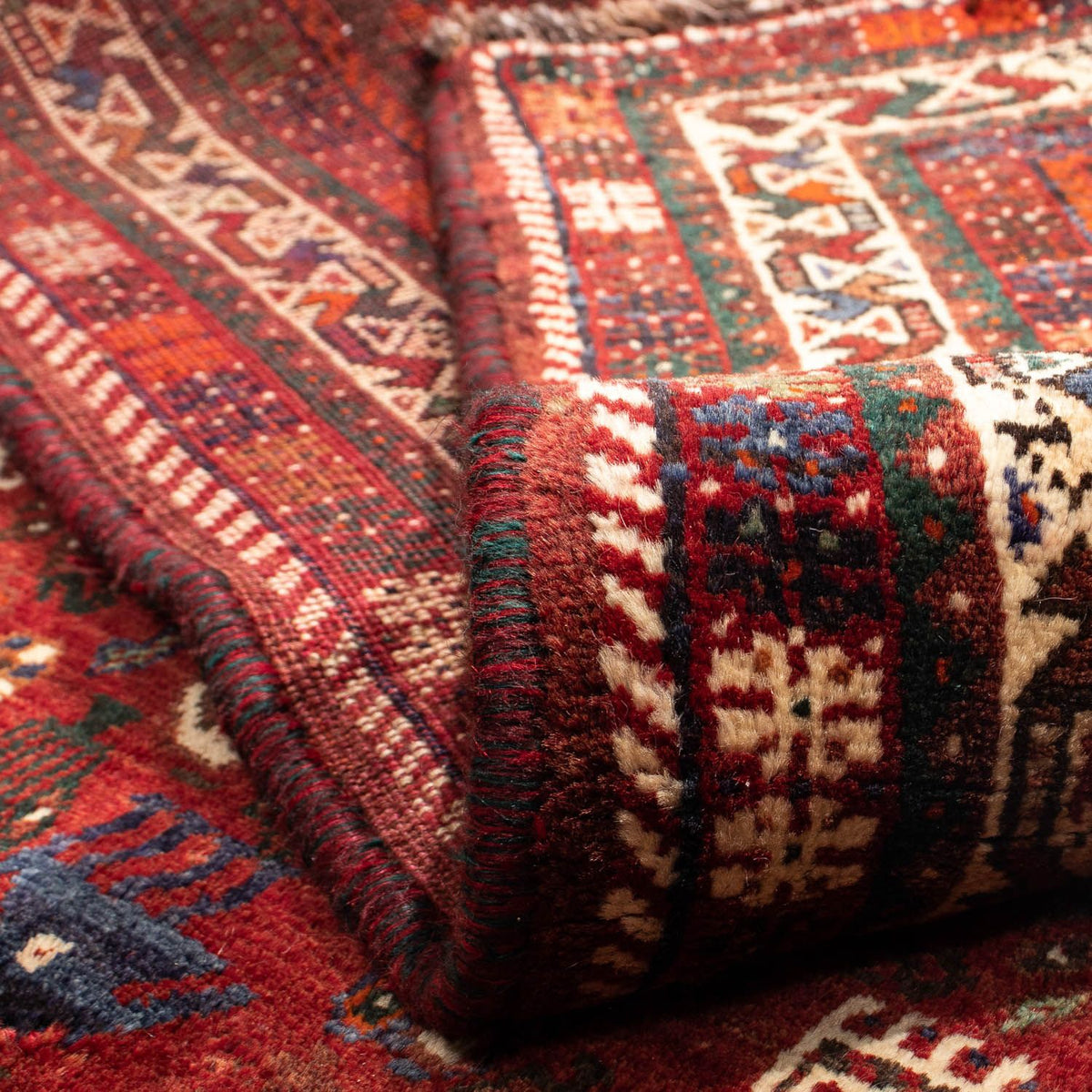 Persisk matta - Nomadic - 310 x 228 cm - mörkröd