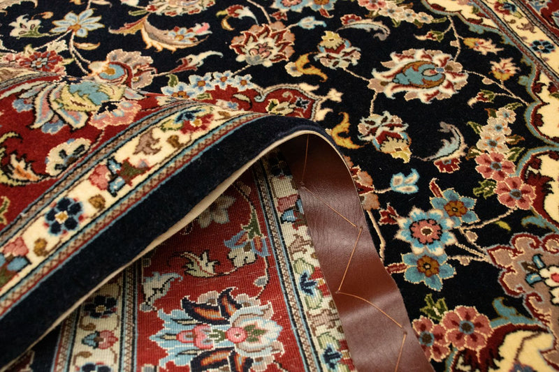 Persisk matta - Ghom - 151 x 105 cm - svart