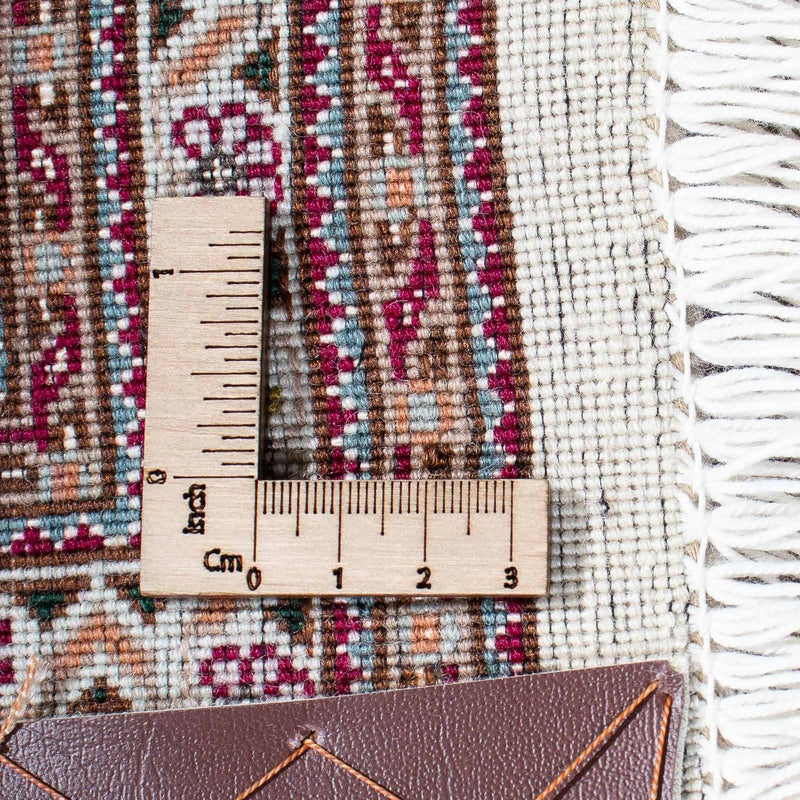 Persisk matta - Tabriz kvadrat  - 153 x 150 cm - mörkröd