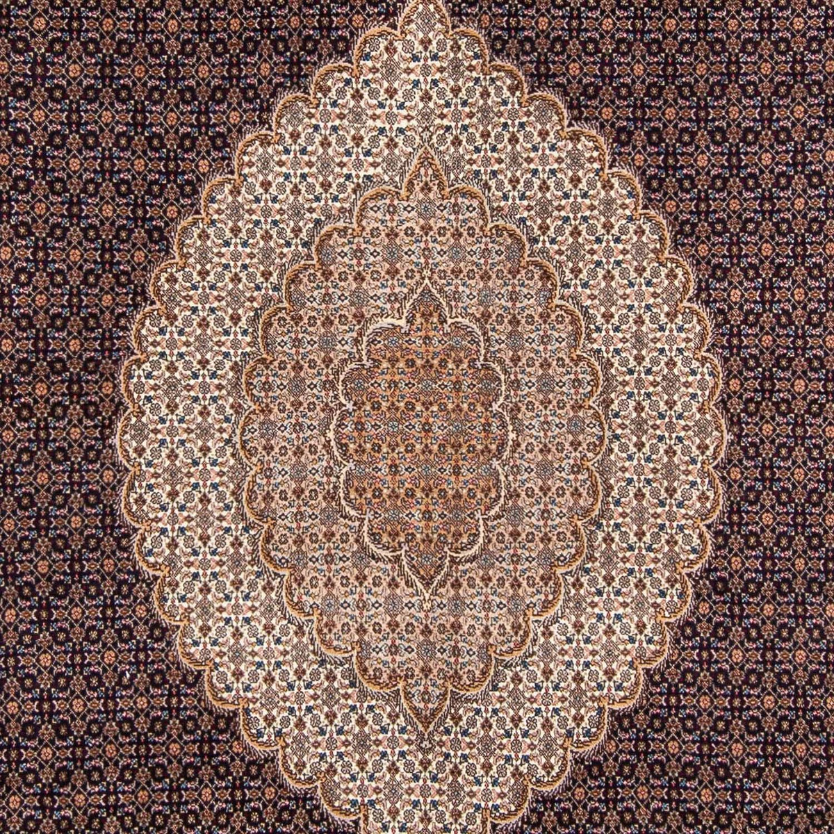 Persisk matta - Tabriz - 310 x 200 cm - mörkblå