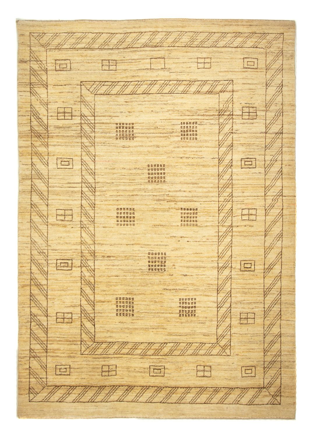 Gabbeh-matta - persisk - 231 x 167 cm - beige