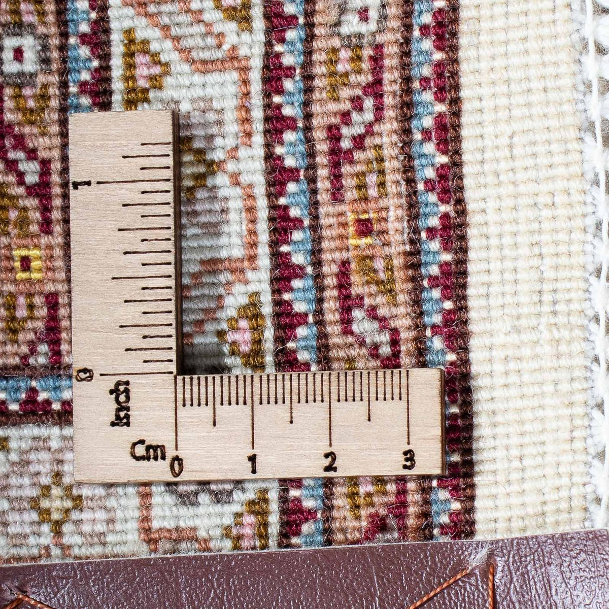 Persisk matta - Tabriz - 212 x 153 cm - ljusbrun