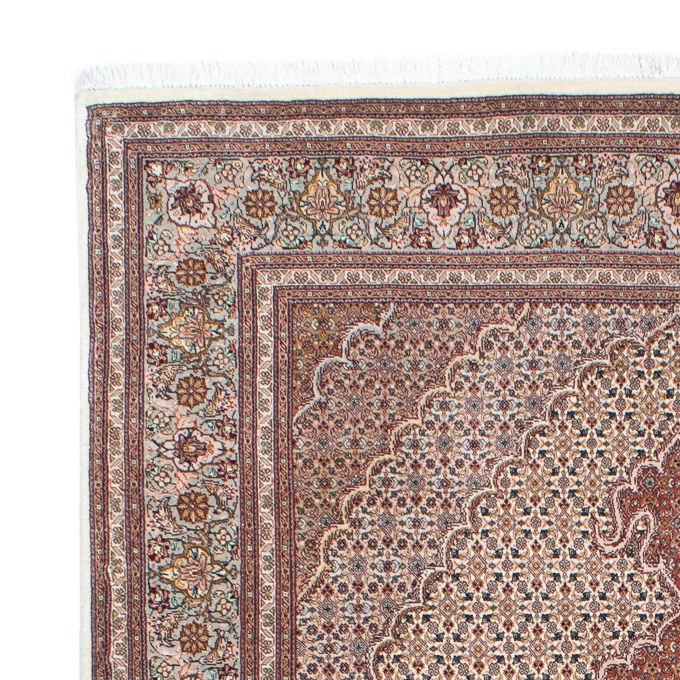 Persisk matta - Tabriz - 202 x 150 cm - ljusbrun