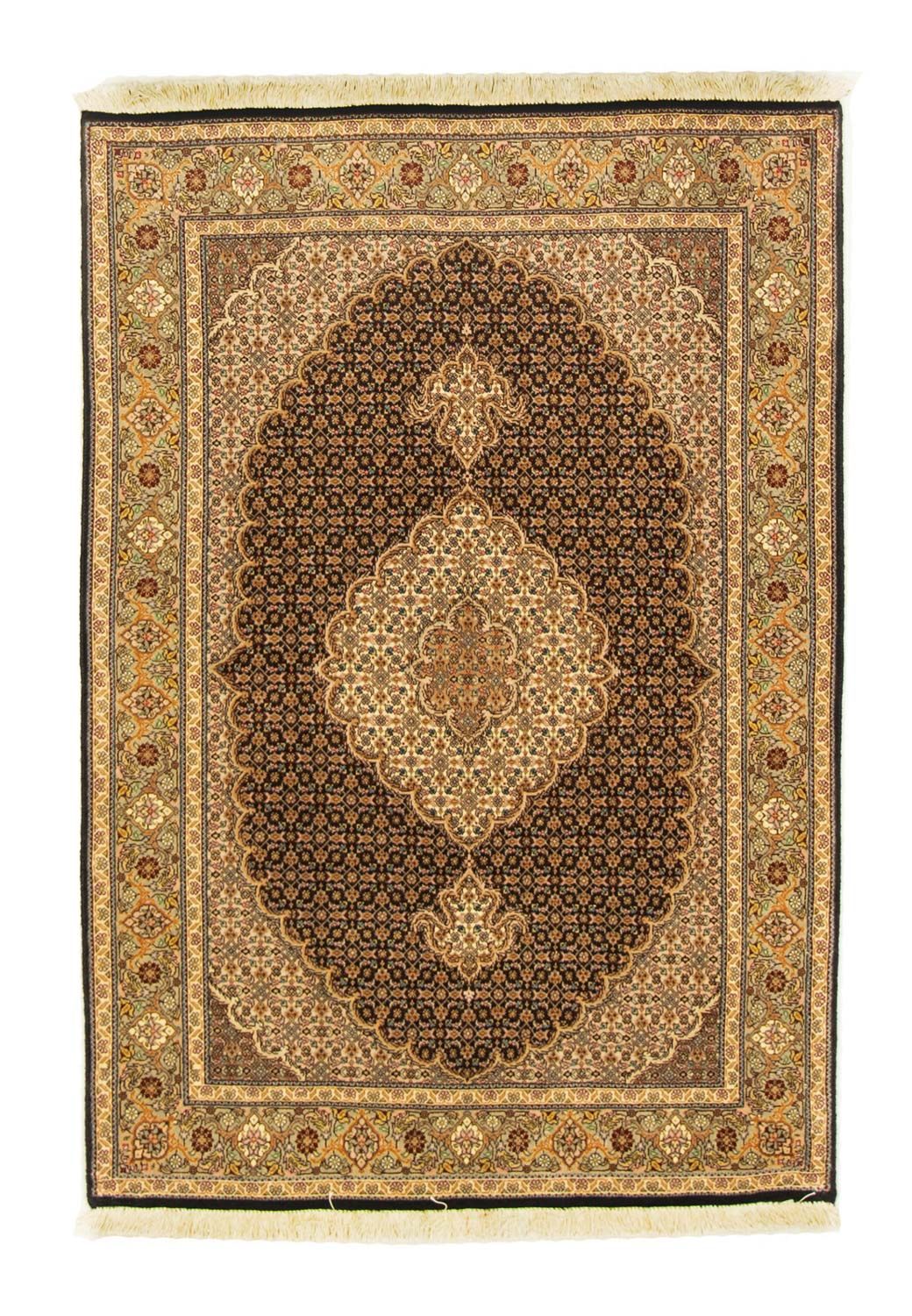 Persisk matta - Tabriz - 147 x 99 cm - svart