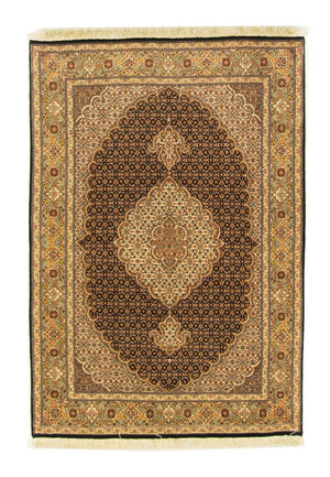 Persisk matta - Tabriz - 147 x 99 cm - svart