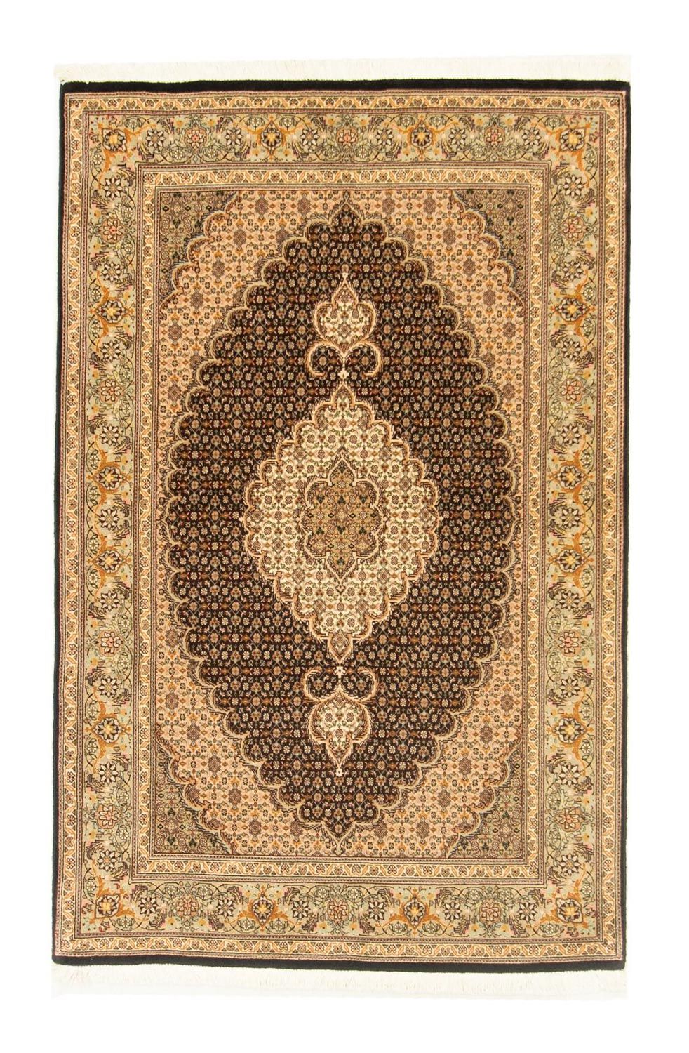 Persisk matta - Tabriz - Royal - 156 x 100 cm - svart