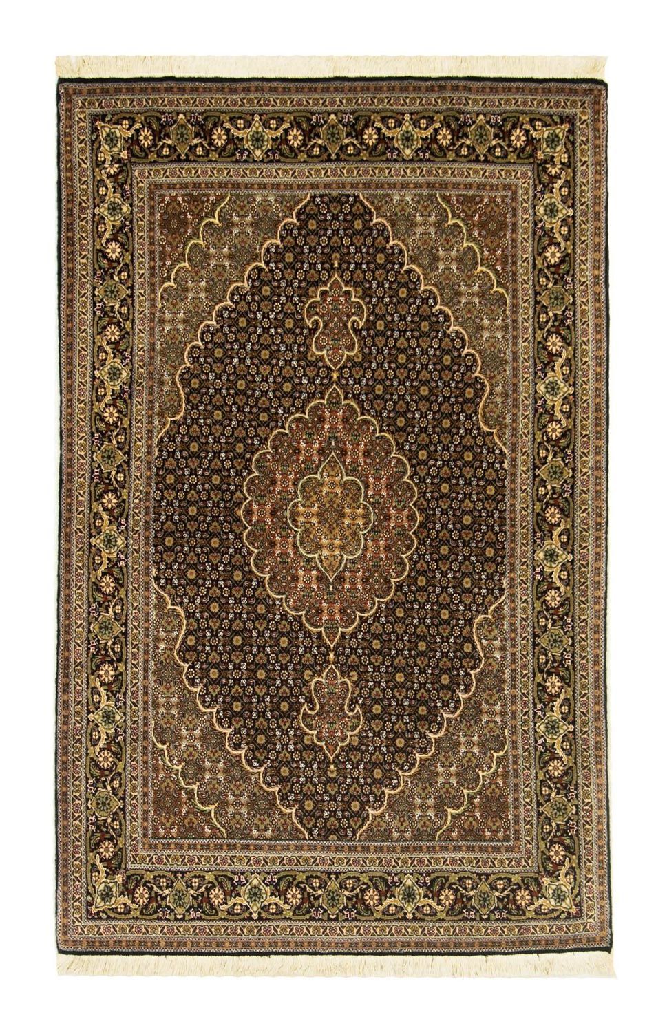 Persisk matta - Tabriz - Royal - 165 x 103 cm - svart