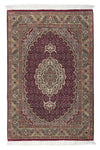 Tabriz - 50 Raj Mattan 61x95cm - Persisk matta - Rektangulär / Mörkröd / 61 x 95 cm Rektangulär