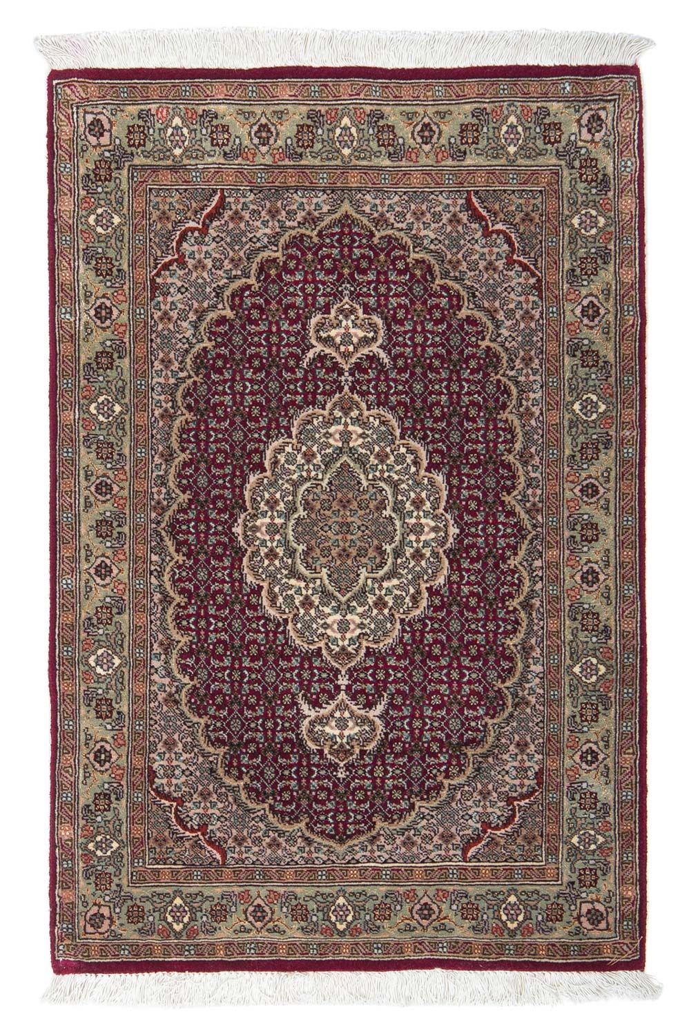 Persisk matta - Tabriz - Royal - 95 x 61 cm - mörkröd