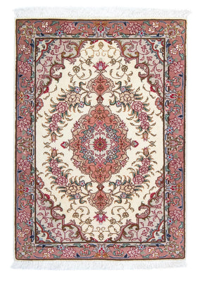Persisk matta - Tabriz - Royal - 83 x 56 cm - beige