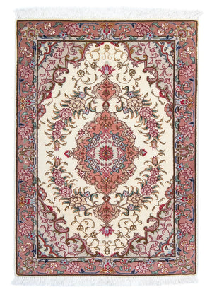 Persisk matta - Tabriz - Royal - 83 x 56 cm - beige