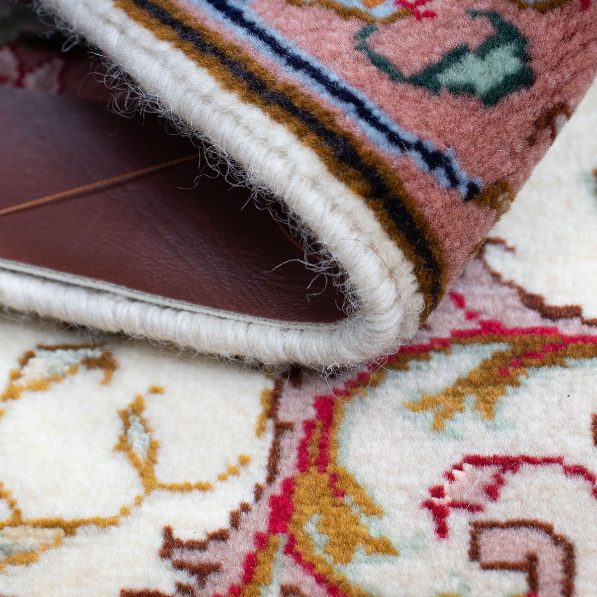 Persisk matta - Tabriz - Royal - 83 x 56 cm - beige