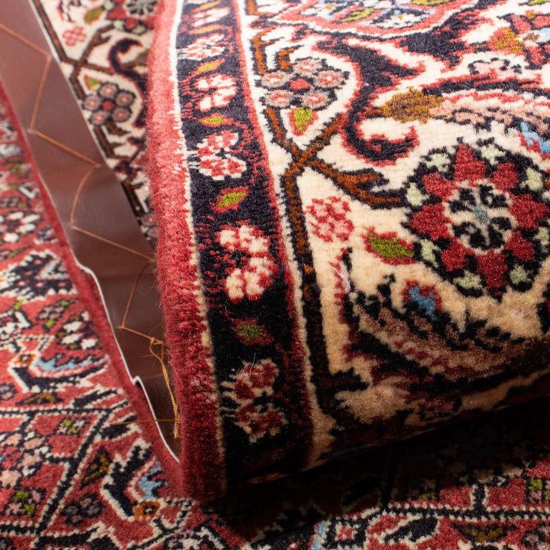 Persisk matta - Bijar - 205 x 141 cm - mörkröd