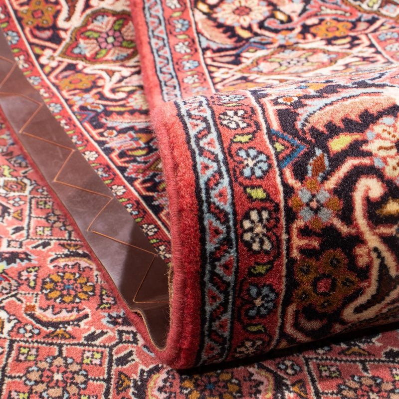 Persisk matta - Bijar - 246 x 170 cm - mörkröd