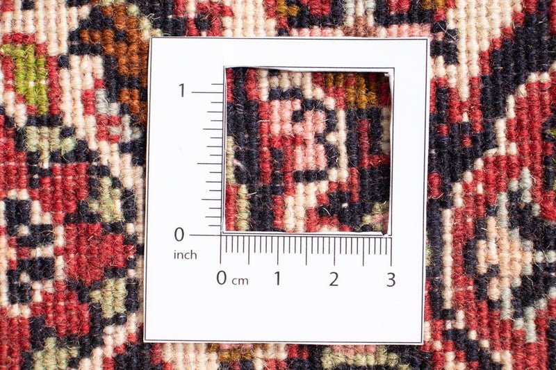 Persisk matta - Bijar kvadrat  - 200 x 195 cm - ljusröd