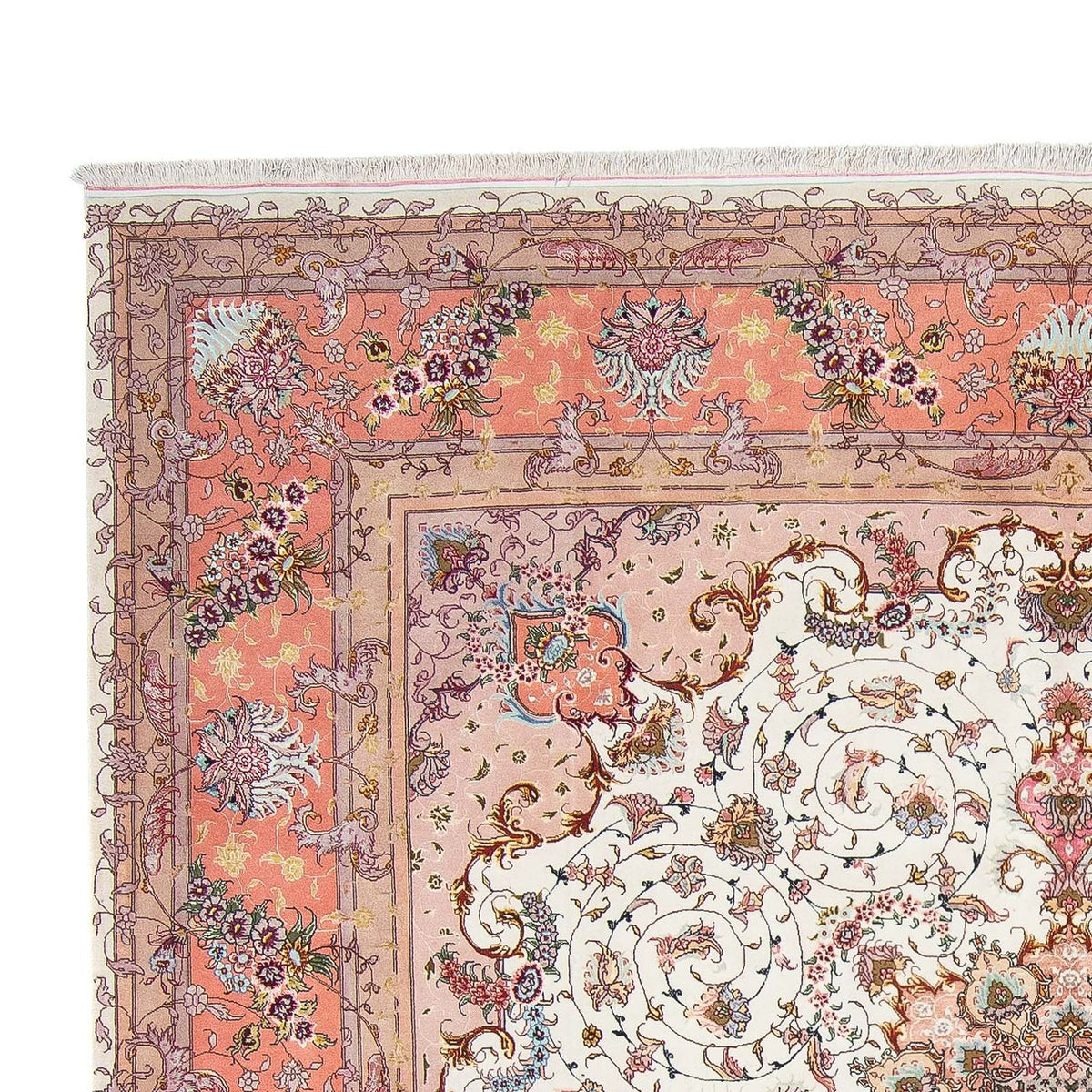 Persisk matta - Tabriz - Royal kvadrat  - 300 x 298 cm - beige