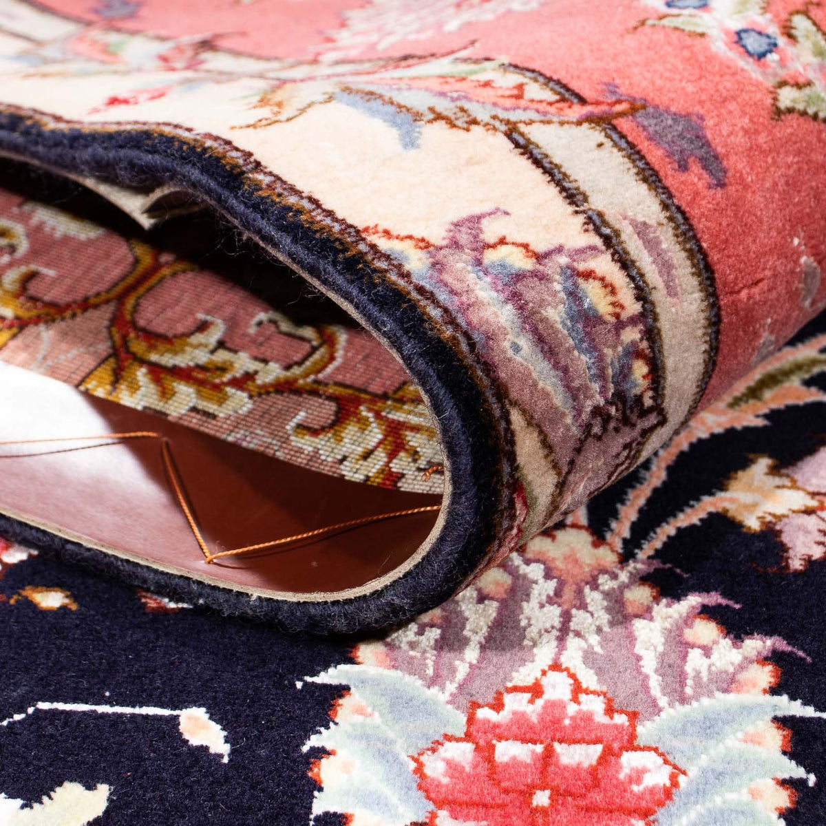 Persisk matta - Tabriz - Royal - 238 x 172 cm - mörkblå