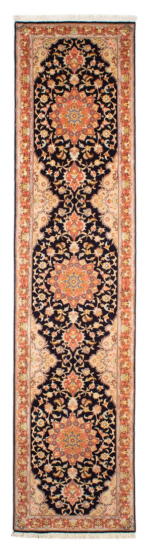 Runner Persisk matta - Tabriz - Royal - 295 x 68 cm - mörkblå