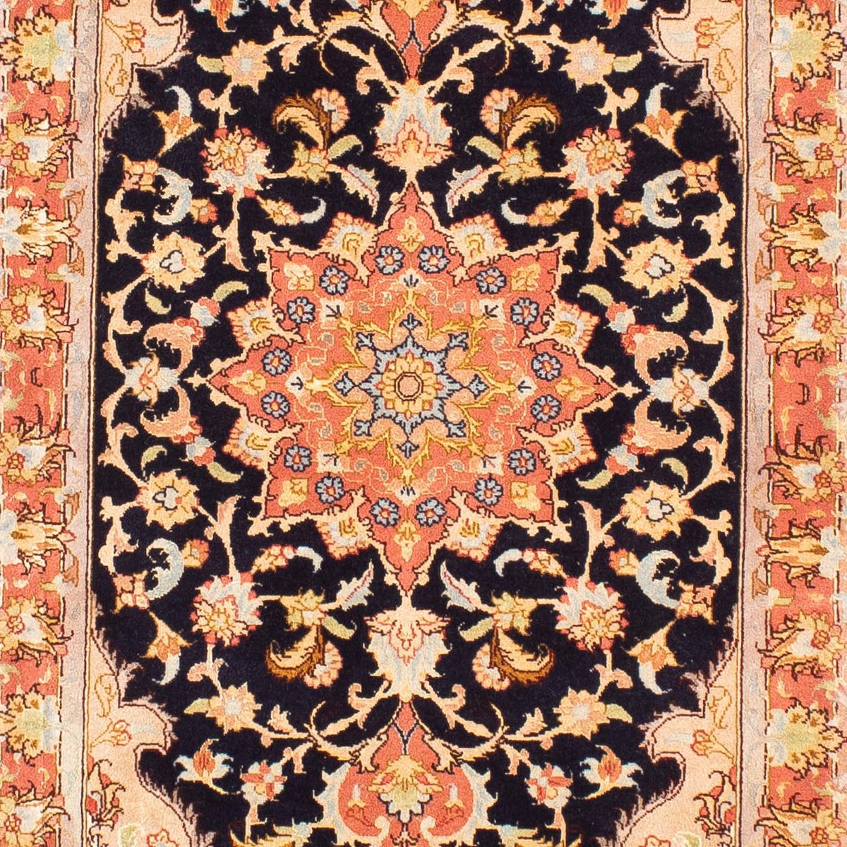 Runner Persisk matta - Tabriz - Royal - 295 x 68 cm - mörkblå