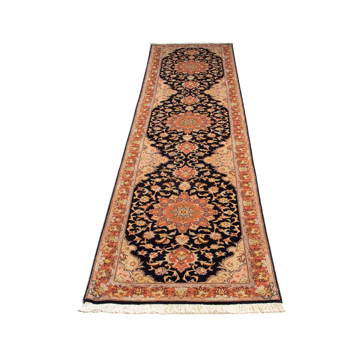 Runner Persisk matta - Tabriz - Royal - 295 x 68 cm - mörkblå