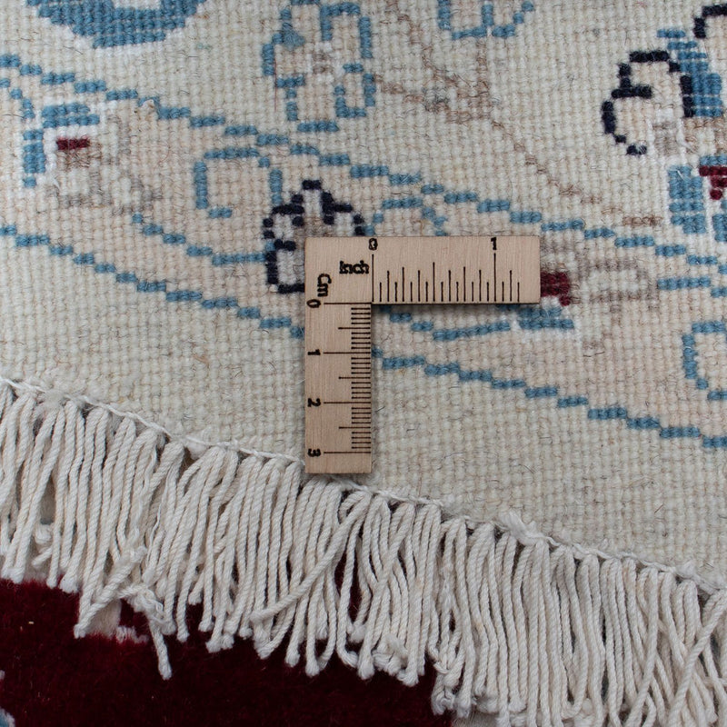 Persisk matta - Nain runt  - 295 x 295 cm - mörkröd