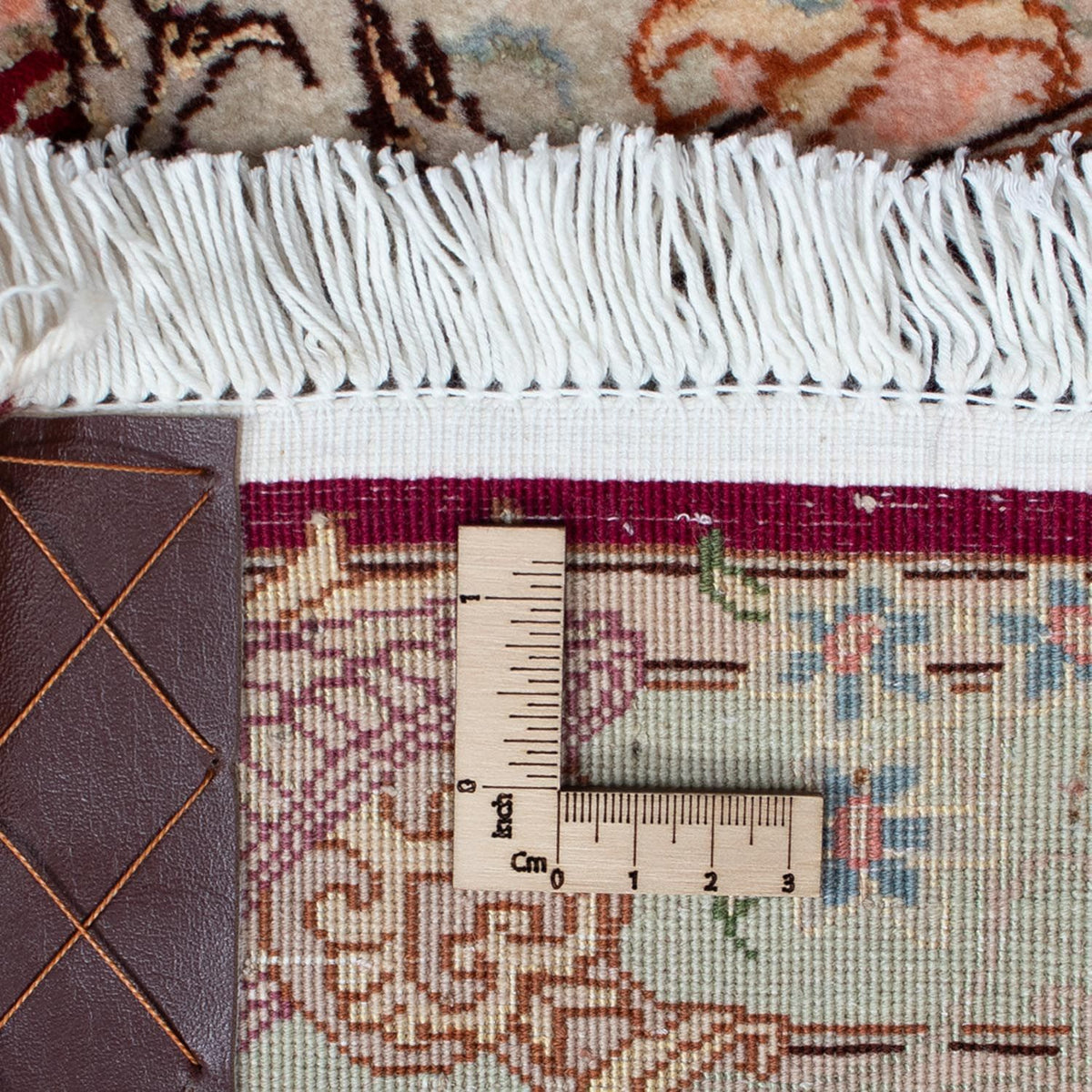 Persisk matta - Tabriz - Royal - 87 x 59 cm - mörkröd