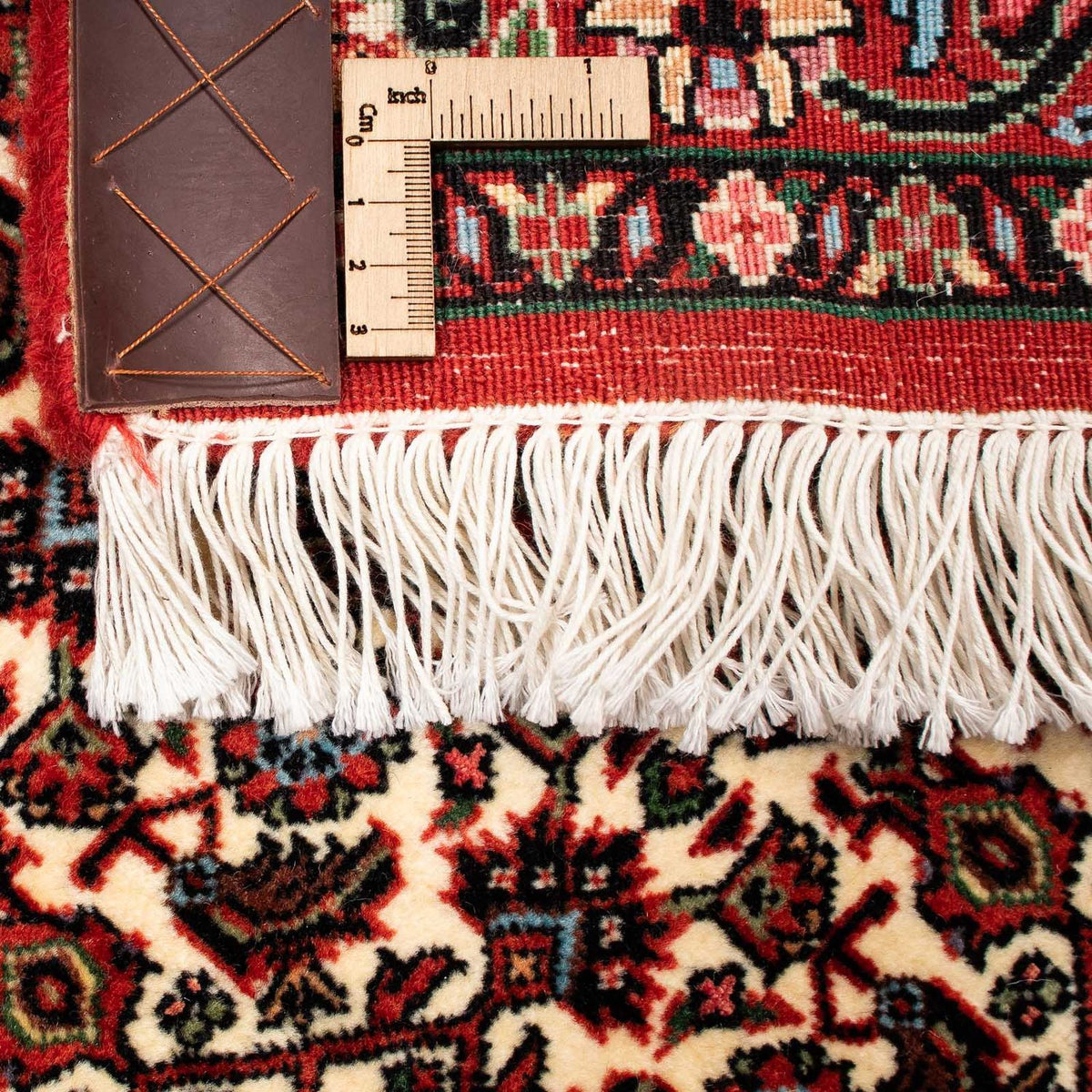 Persisk matta - Bijar - 258 x 200 cm - mörkröd