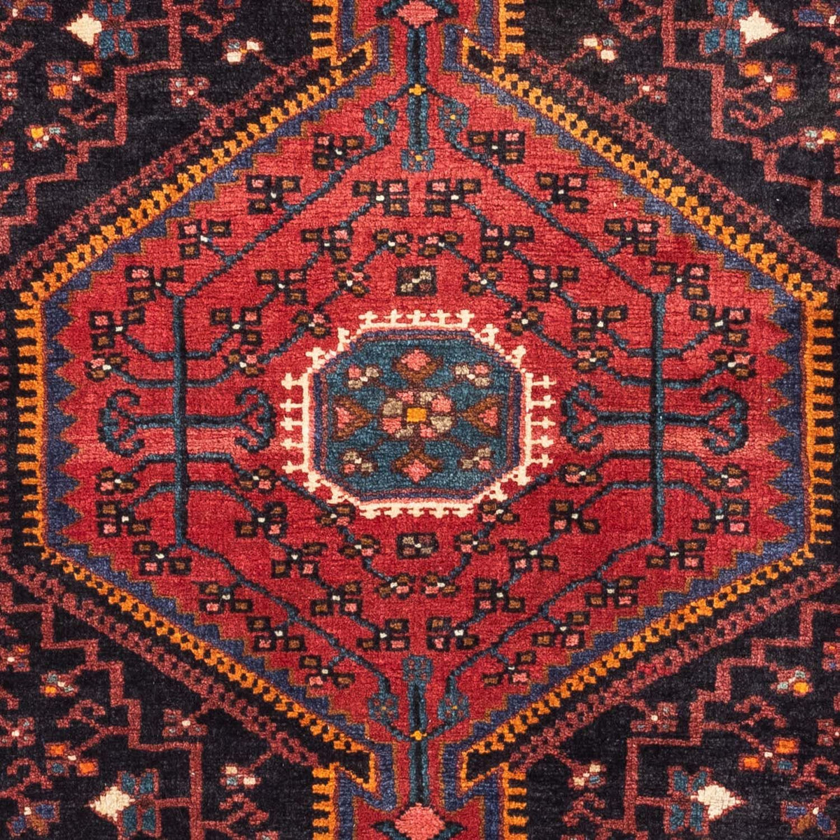 Persisk matta - Nomadic - 127 x 90 cm - mörkröd