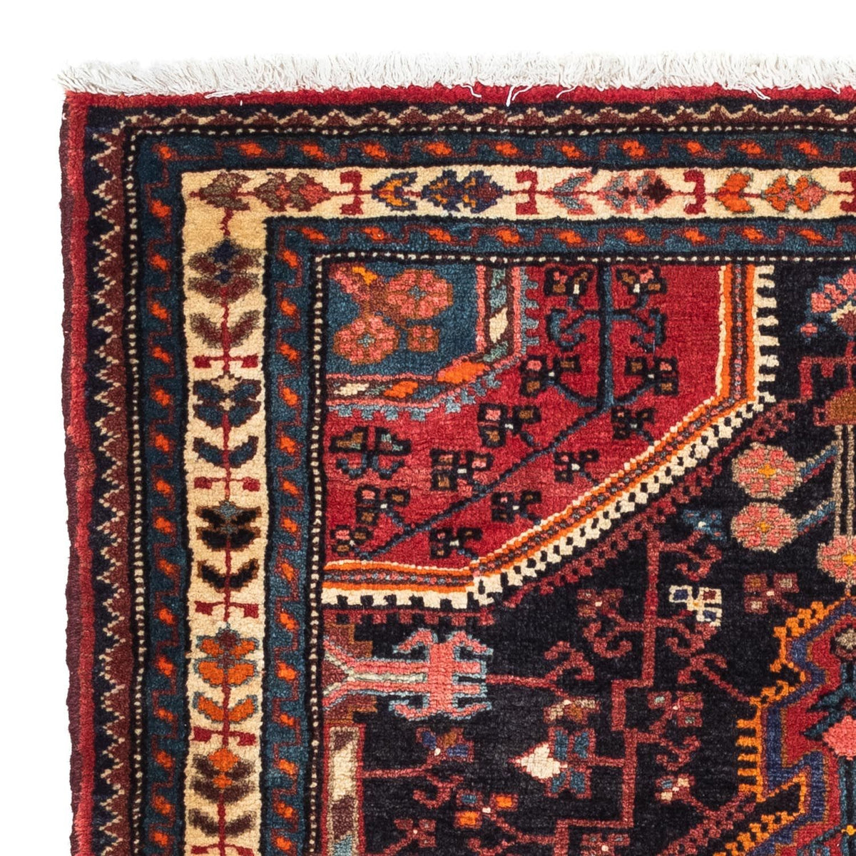 Persisk matta - Nomadic - 127 x 90 cm - mörkröd