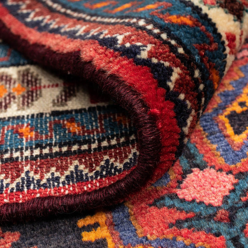 Persisk matta - Nomadic - 127 x 90 cm - mörkröd