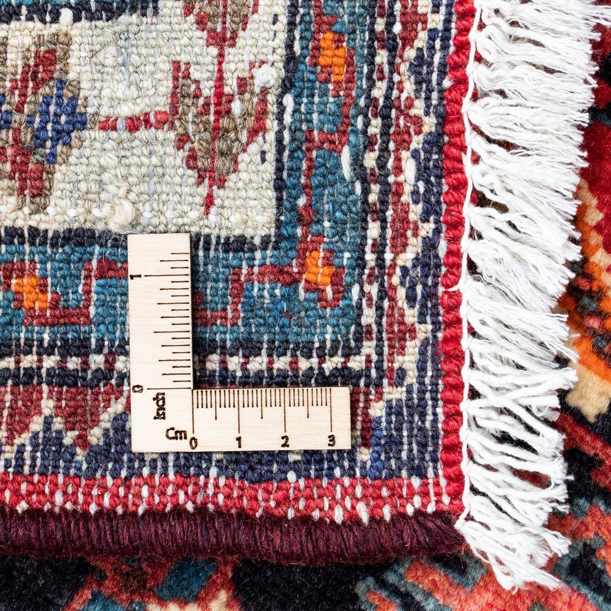 Persisk matta - Nomadic - 127 x 90 cm - mörkröd